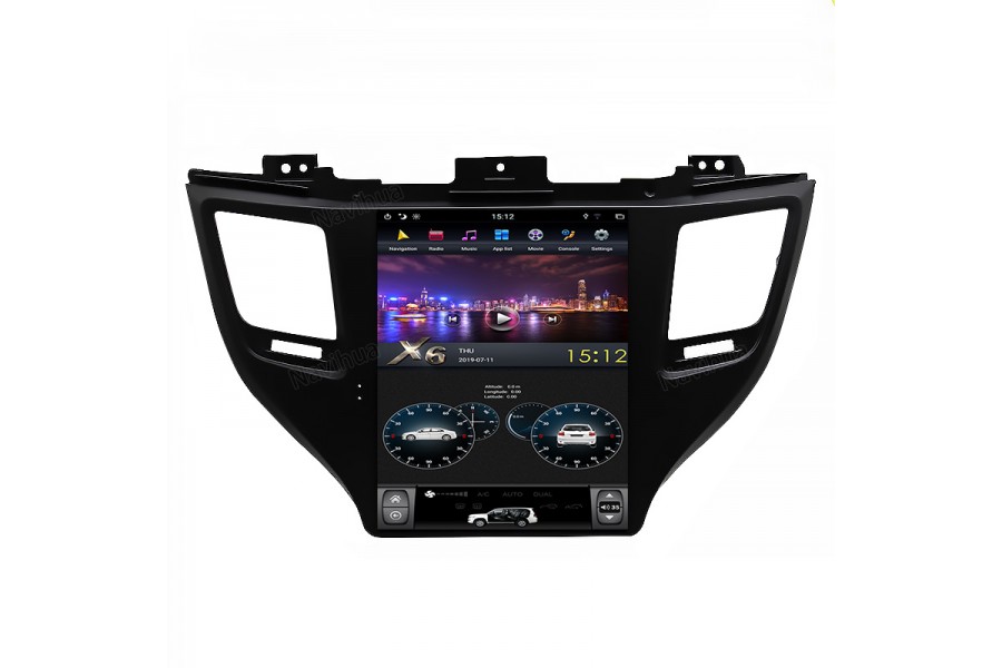 Hyundai Tucson 2015-2018 Tesla style 10.4 inch Android Car DVD Player 